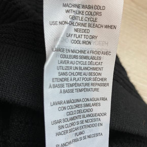 DKNY Crochet Shirt Men Size S Black Button Up Short Sleeve Preppy Festival NWT - Picture 11 of 11